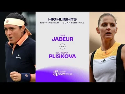 Les meilleurs moments de Pliskova vs Jabeur en quart de finale sur le gazon de Nottingham.