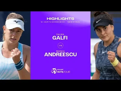 Les meilleurs moments de la demi-finale Andreescu vs Galfi sur le gazon de 's-Hertogenbosch.