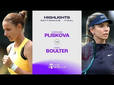 Les meilleurs moments de la finale Boulter vs Pliskova sur le gazon de Nottingham.