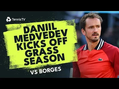 Les meilleurs moments du match Medvedev vs Borges au 1er tour sur le gazon de Halle.