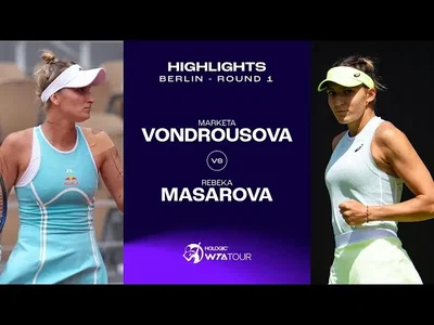 Les meilleurs moments du match Vondrousova vs Masarova dans le premier round sur le gazon de Berlin.