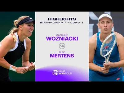 Les meilleurs moments du premier tour entre Mertens et Wozniacki sur le gazon de Birmingham.
