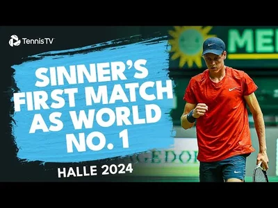 Les meilleurs moments du match Sinner vs Griekspoor dans le premier round sur l'herbe de Halle.