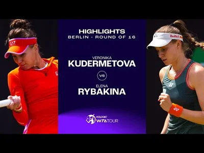 Les meilleurs moments du match Rybakina vs Kudermetova au 2e tour sur le gazon de Berlin.
