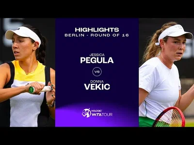 Les meilleurs moments du match Pegula vs Vekic dans le deuxième round sur le gazon de Berlin.