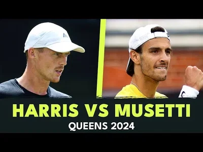 Les meilleurs moments de Musetti vs Harris en quart de finale sur le gazon du Queen's (Londres).