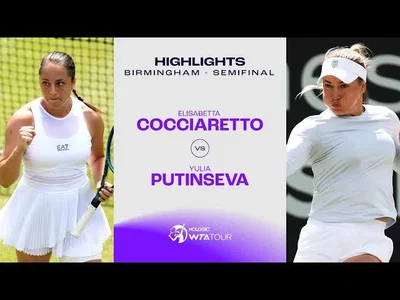 Les meilleurs moments de Cocciaretto vs Putintseva en demi-finale sur le gazon de Birmingham.