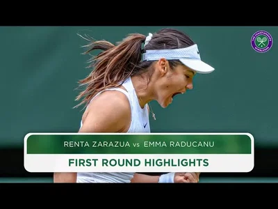 Les meilleurs moments de Zarazua vs Raducanu dans le round 1 de Wimbledon 2024.