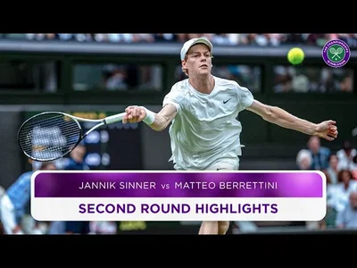 Meilleurs moments de Sinner vs Berrettini au 2e tour de Wimbledon 2024