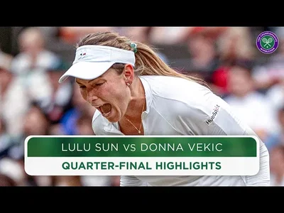 Les meilleurs moments de Vekic vs Lulu Sun en quart de finale de Wimbledon 2024