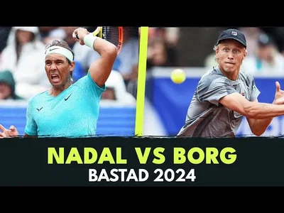 Les meilleurs moments de Nadal vs Borg au 1er tour à Bastad.