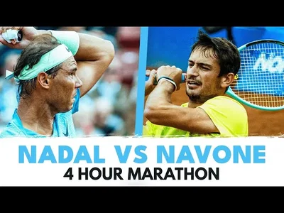 Les meilleurs moments du marathon de 4 heures Nadal vs Navone en quarts de finale à Bastad.