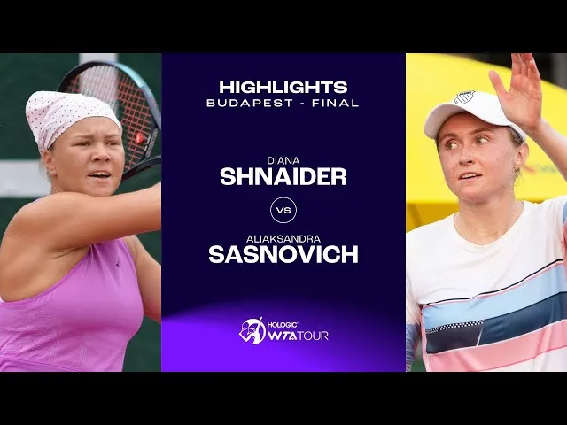Highlights di Shnaider vs Sasnovich nella finale di Budapest