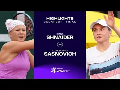 Les meilleurs moments de la finale entre Shnaider et Sasnovich à Budapest