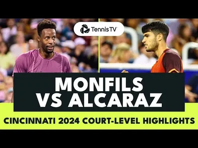 Les meilleurs moments du match Gael Monfils vs Carlos Alcaraz au 2ème tour à Cincinnati.