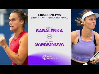 Les meilleurs moments de Sabalenka vs Samsonova en quart de finale à Cincinnati