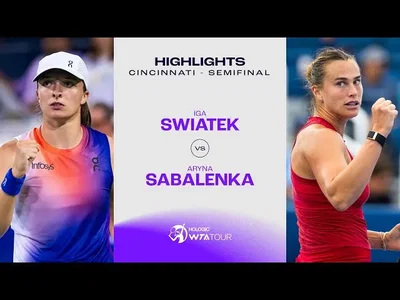 Les meilleurs moments de Sabalenka vs Swiatek en demi-finale à Cincinnati.
