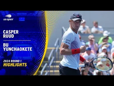Les meilleurs moments du match Ruud vs Bu au 1er tour de l'US Open.