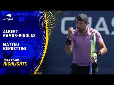 Les meilleurs moments du match Berrettini vs Ramos-Vinolas au 1er tour de l'US Open.