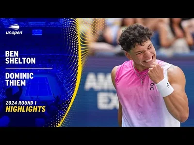 Les meilleurs moments du match Shelton vs Thiem au 1er tour de l'US Open.