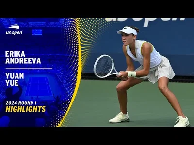 Les meilleurs moments du match Andreeva vs Yuan au 1er tour de l'US Open.