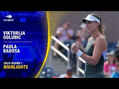 Les meilleurs moments de Badosa vs Golubic au 1er tour de l'US Open.