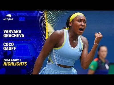 Les meilleurs moments de Gauff vs Gracheva au 1er tour de l'US Open.