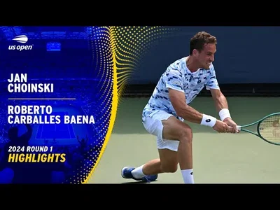 Les meilleurs moments du match Choinski - Carballes Baena au 1er tour de l'US Open.