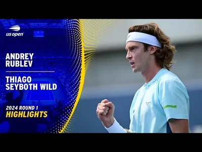 Les meilleurs moments du match Rublev vs Seyboth Wild au 1er tour de l'US Open.
