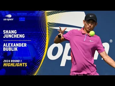 Les meilleurs moments du match Shang vs Bublik au 1er tour de l'US Open.