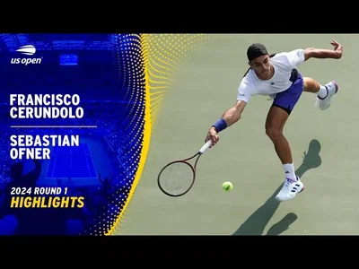 Les meilleurs moments du match Cerundolo vs Ofner au 1er tour de l'US Open.