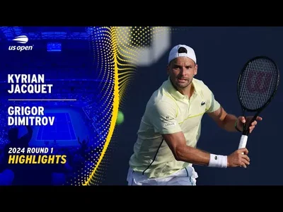 Les meilleurs moments de Dimitrov vs Jacquet au 1er tour de l'US Open.