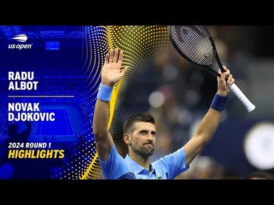 Les meilleurs moments du match Djokovic - Albot au 1er tour de l'US Open.