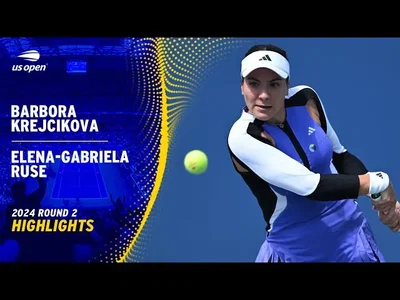 Les meilleurs moments de Krejcikova contre Ruse au 2ème tour de l'US Open.