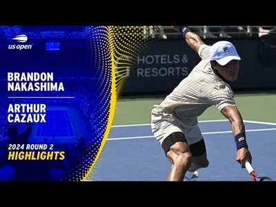 Les meilleurs moments de Nakashima contre Cazaux au 2ème tour de l'US Open.