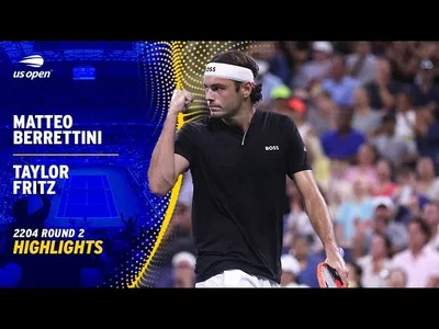 Les meilleurs moments de Fritz vs Berrettini au 2ème tour de l'US Open.