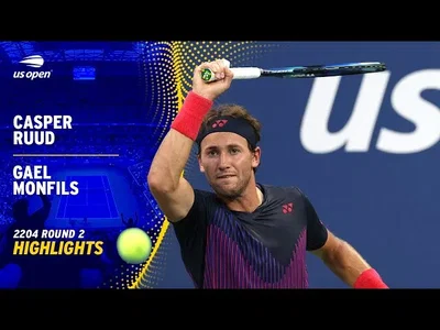 Les meilleurs moments de Ruud vs Monfils au 2ème tour de l'US Open.