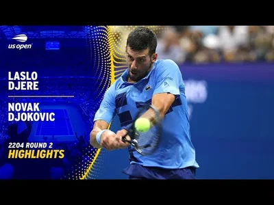 Les meilleurs moments de Djokovic contre Djere au 2ème tour de l'US Open.