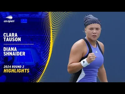Les meilleurs moments de Shnaider vs Tauson au 2ème tour de l'US Open.