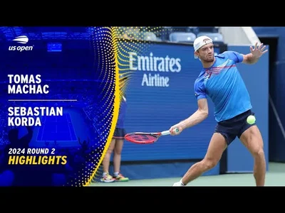 Les meilleurs moments de Machac vs Korda au 2ème tour de l'US Open.