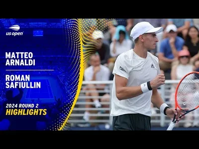 Les meilleurs moments du match Arnaldi vs Safiullin au 2ème tour de l'US Open.