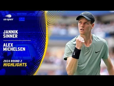 Les meilleurs moments du match Sinner contre Michelsen au 2e tour de l'US Open.