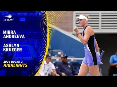Les meilleurs moments de Krueger vs Andreeva au 2ème tour de l'US Open.