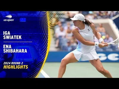 Les meilleurs moments du match Swiatek vs Shibahara au 2ème tour de l'US Open.