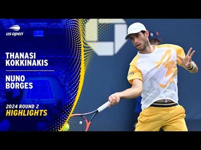 Les meilleurs moments de Borges contre Kokkinakis au 2e tour de l'US Open.