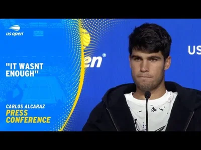 Conférence de presse de Carlos Alcaraz après sa surprenante défaite à l'US Open