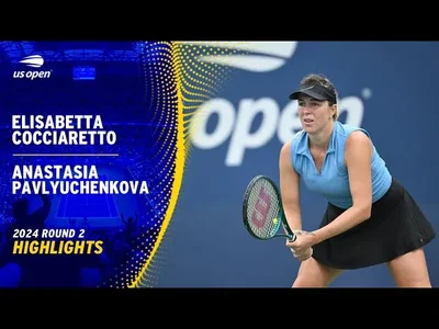 Les meilleurs moments du match Pavlyuchenkova vs Cocciaretto au 2e tour de l'US Open.