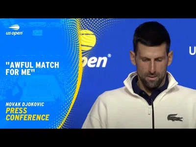 Conférence de presse de Novak Djokovic après sa défaite au 3ème tour de l'US Open