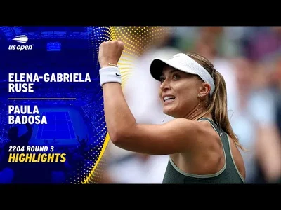 Les meilleurs moments de Badosa vs Ruse au 3ème tour de l'US Open.
