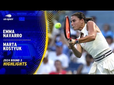 Les meilleurs moments du match Navarro - Kostyuk au 3e tour de l'US Open.